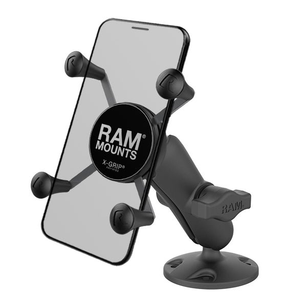 RAM Mounts RAP-B-138-UN7U X-Grip High-Strength Composite Phone Mount with Drill-Down Base